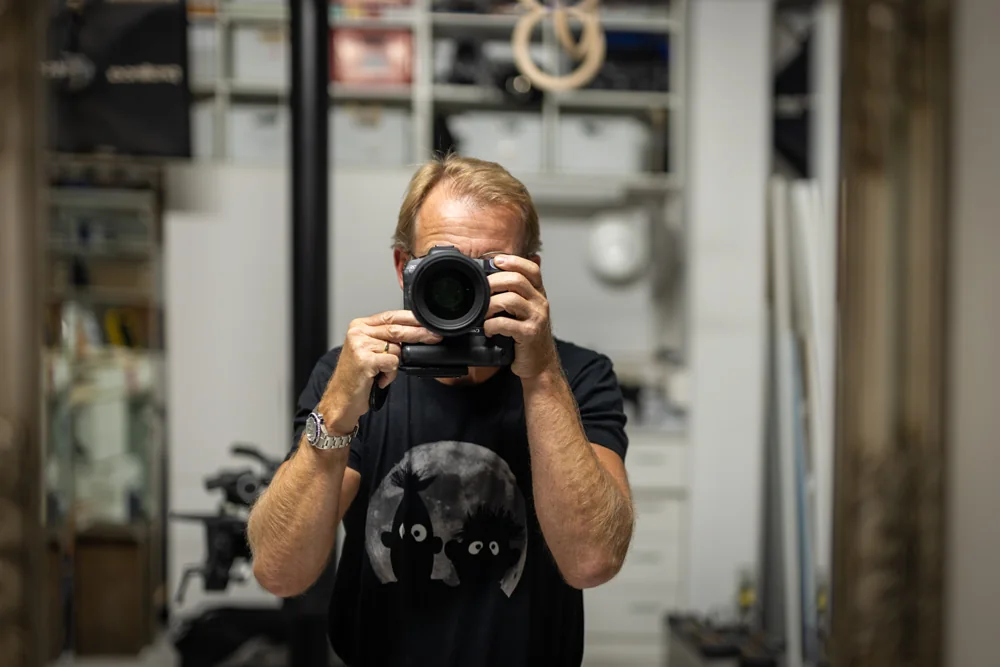 Marius Höfinger bei der Arbeit